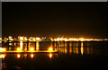 TM2634 : Felixstowe Docks at night by Bob Jones