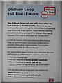 Oldham Loop publicity notice