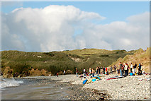 SW5842 : Watching the 'Shoresurf' junior surfing competition at Gwithian (1) by Andy F