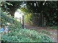 Start of the footpath from the A283 to Culmer