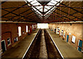 Filey Station from its internal Footbridge