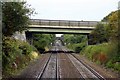 The A419 crosses the railway