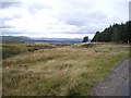 Looking down a burn valley