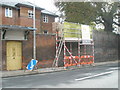 Scaffolding in Saint Cross Road