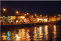 SW5140 : Wharf Road at night, St Ives by Andy F