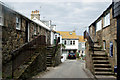 Stepped doorways in Porthmeor Road, St Ives