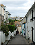 SW5140 : Looking northwest along the Warren, St Ives by Andy F