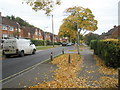 Approaching the western  junction of   Stuart Crescent and Cromwell Road