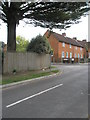 Approaching the junction of  Lisle Court and Stuart Crescent