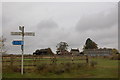 Road sign at Asthall Leigh