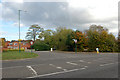 Junction of A425 (foreground) and Warwick Road, Southam