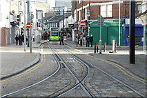 TQ3165 : Tram Lines in Church Street, Croydon by Peter Trimming