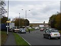 Traffic at the roundabout