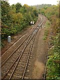 ST5616 : Railway line at Yeovil by Derek Harper