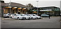 Taxis in front of Bridgend railway station