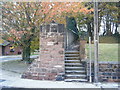 Steps at end of public footpath, Quarry Street, Woolton.