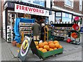 Pumpkins and fireworks for sale, Tenterden High Street