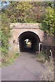 Foot tunnel in railway embankment