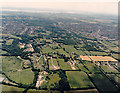 Aerial view of Thundersley Plotlands form the north