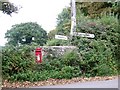 Signpost near Stoke St Michael