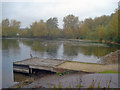 Platform and boat launch at Branston Water Park