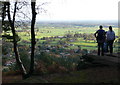 Admiring the view from Bulkeley Hill