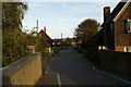 Looking towards the village green from the bridge over the Great Stour