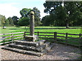 NZ0461 : Bywell Village Cross by Mike Quinn