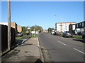 Approaching the junction of Woolston Road and Clamport Court