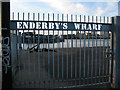 Enderbys Wharf: entrance gate