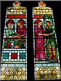 TQ4735 : Stained Glass by Meg Lawrence in Hartfield Church by tristan forward