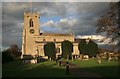 SK6989 : Mattersey  church in low afternoon sun by roger geach