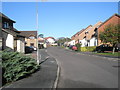 Looking northwest up Ramblers Way