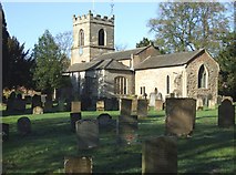 SK6351 : Oxton Parish Church and part of graveyard by johnfromnotts