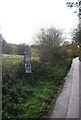 Very old road signs on the track to Peppering Eye Farm