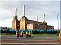 Police Surveyors at an accident outside Battersea Power Station