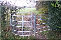 TQ4759 : Kissing Gate on North Downs Way near Coopers Wood by David Anstiss