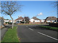 Approaching the junction of Verbena Crescent and Beech Way