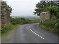 Remains of old railway bridge