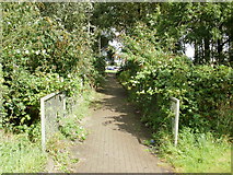 ST3486 : Footpath from Queensway Meadows to Newport Retail Park by Jaggery