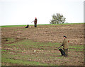 A pheasant shoot in progress - waiting for the birds