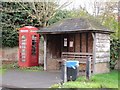 Phone box by the shelter