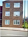 The end block and back of Sherburn Road Flats