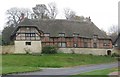 Timber-framed, thatched house at Long Crendon