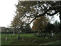 An autumnal churchyard at St John
