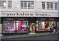 the Yorkshire linen co - Albion Street - on a rainy day!