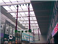 Interesting tinsel Christmas decorations in the Liberty shopping centre