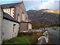 Capel Jerusalem with Dinorwig Quarries in the background