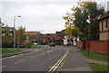 Looking along Argent St towards the old gasworks