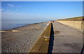 The Lancashire Coastal Way on the sea wall